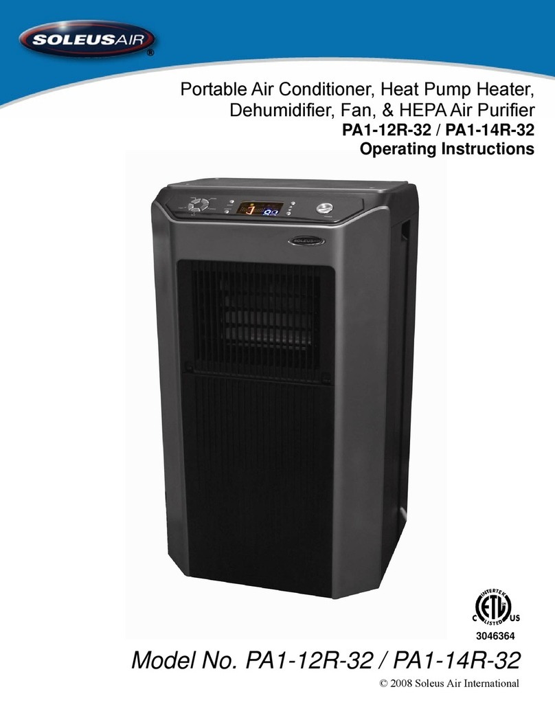 Soleus Air PA1-12R-32 User manual