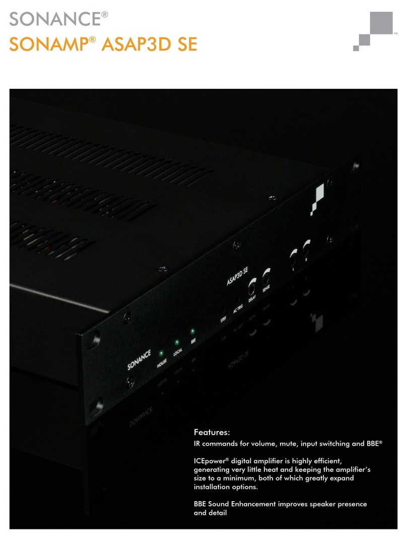 Sonance SONAMP ASAP3D SE User manual