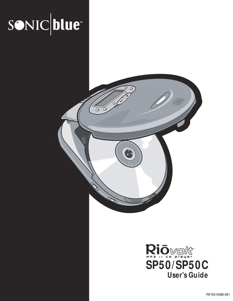 Sonic Blue RioVolt SP50 User manual
