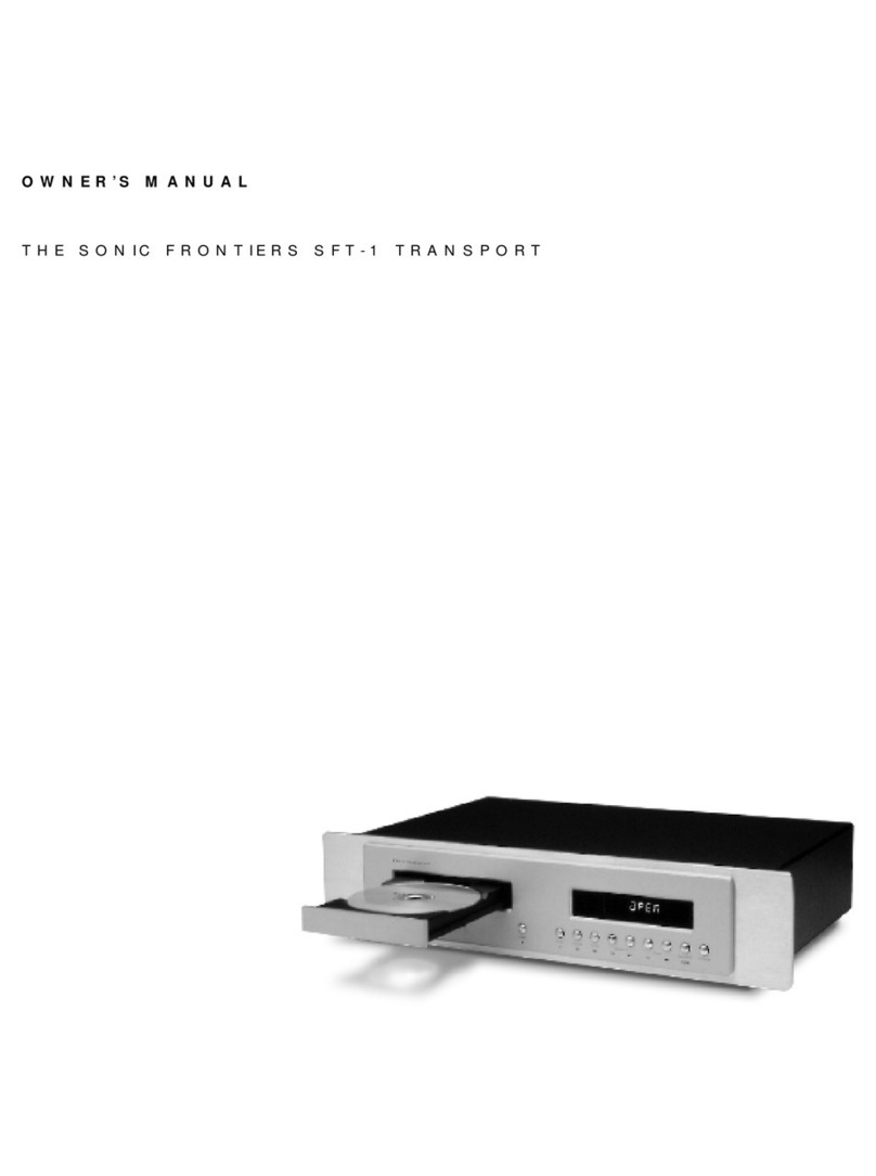 Sonic Frontiers SFT-1 owner's manual