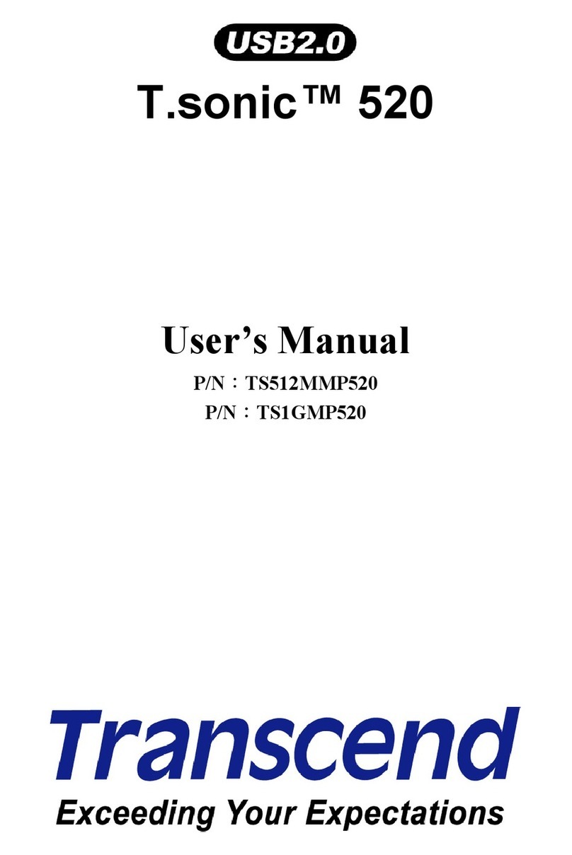 Transcend P/NTS1GMP520 User manual