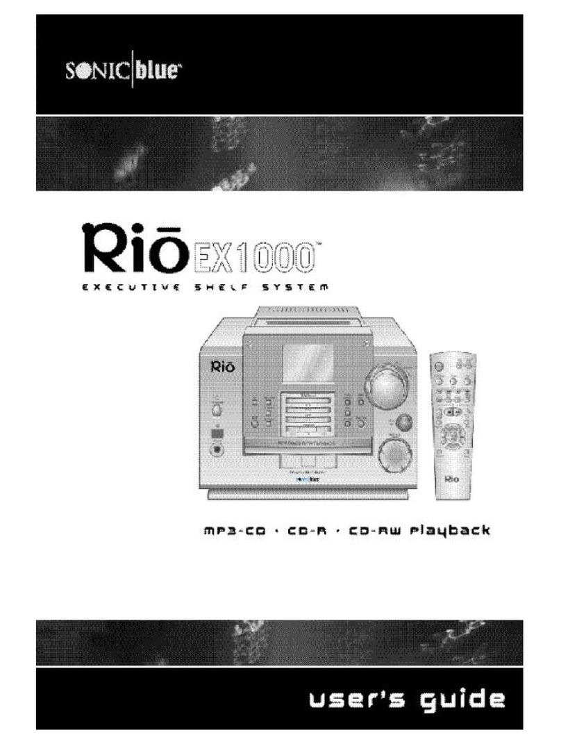 Sonic Blue Rio EX1000 user guide