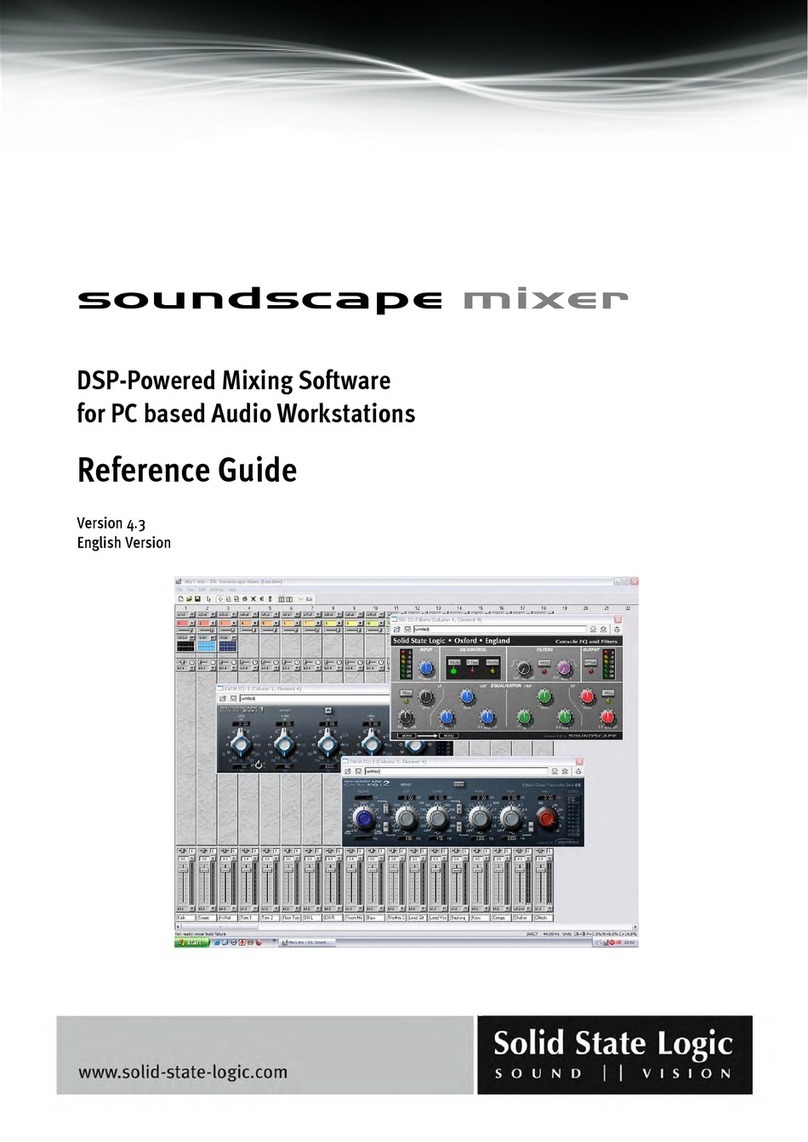 Solid State Logic Soundscape Mixer reference guide Solid State Logic Soundscape Mixer reference guide
