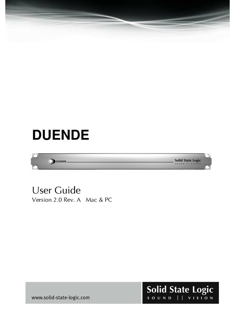 Solid State Logic DUENDE  DUENDE user guide