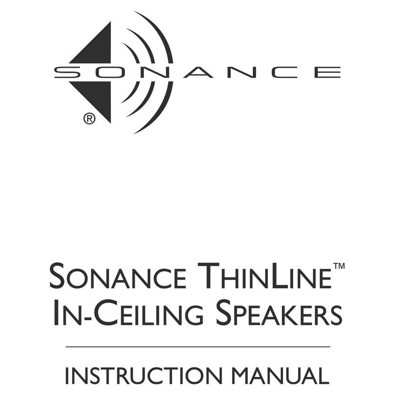 Sonance THINLINETM User manual