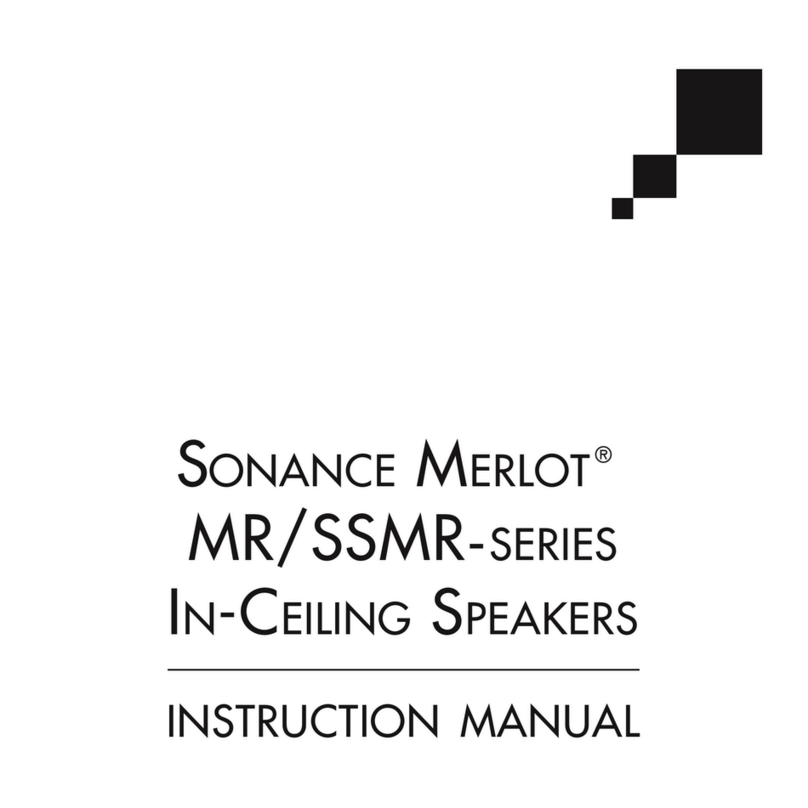 Sonance MERLOT SSMR-SERIES instruction manual