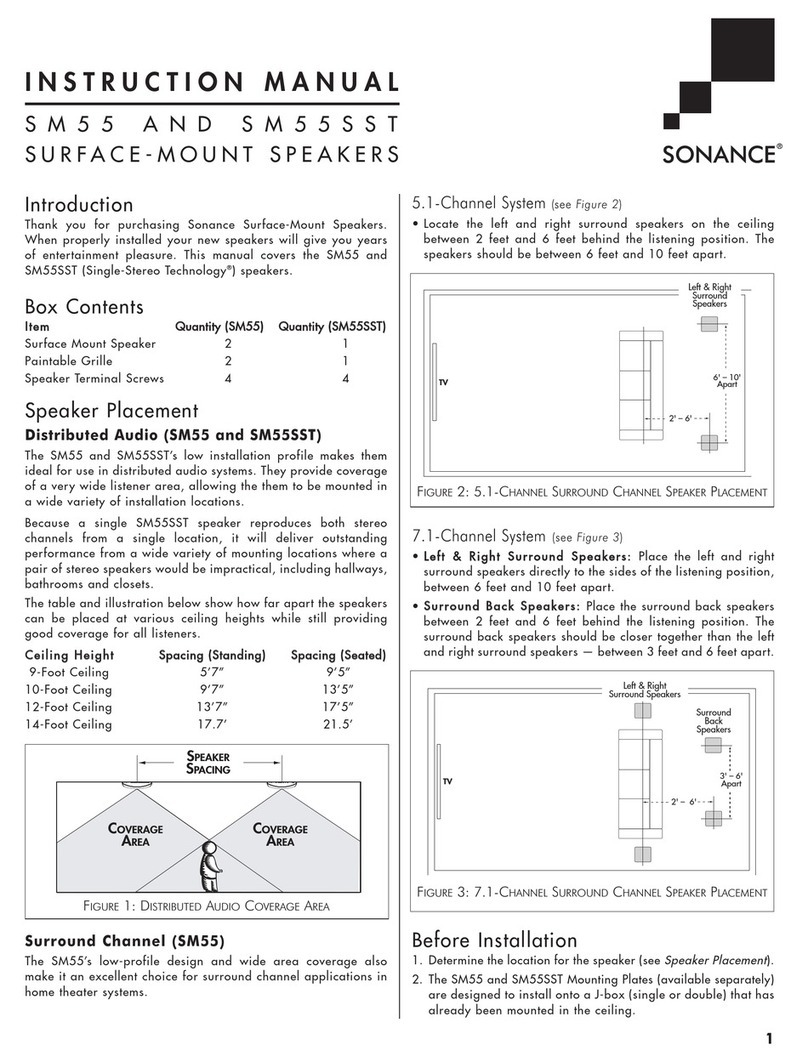 Sonance SM55 instruction manual