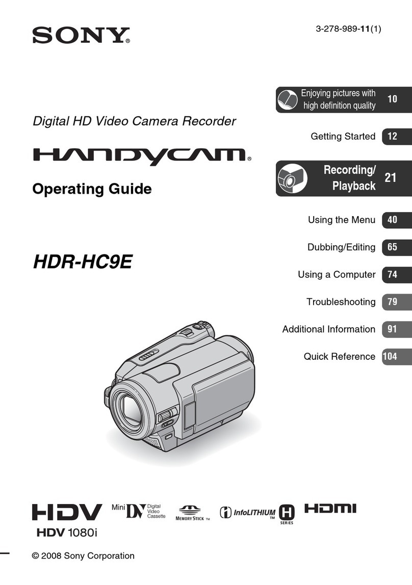 Sony Handycam HDR-HC9E operating guide