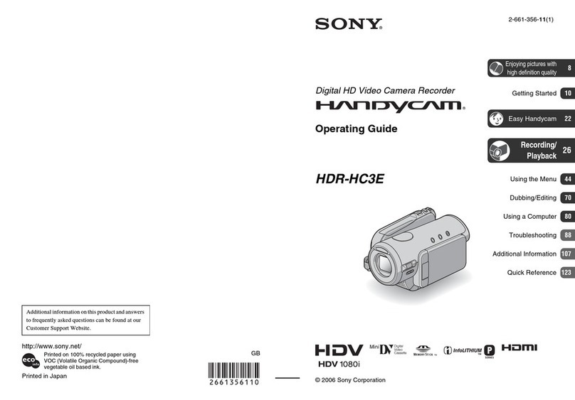 Sony Handycam HDR-HC3E User manual