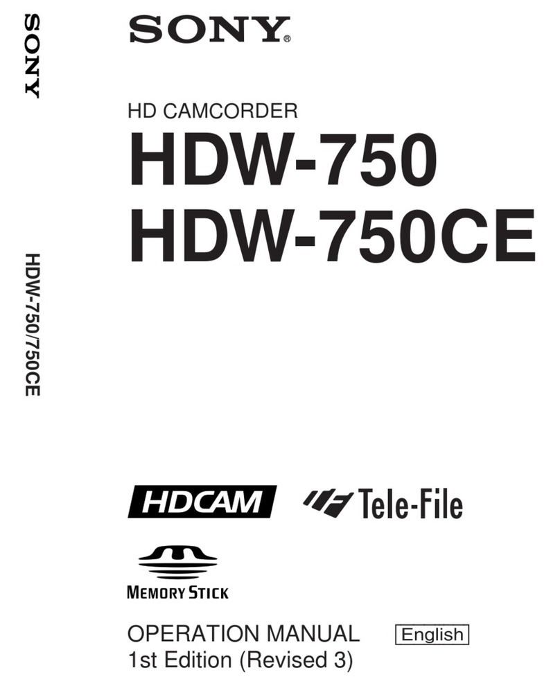 Sony HDW-750CE User manual