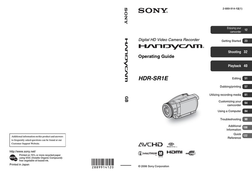 Sony Handycam HDR-SR1E User manual