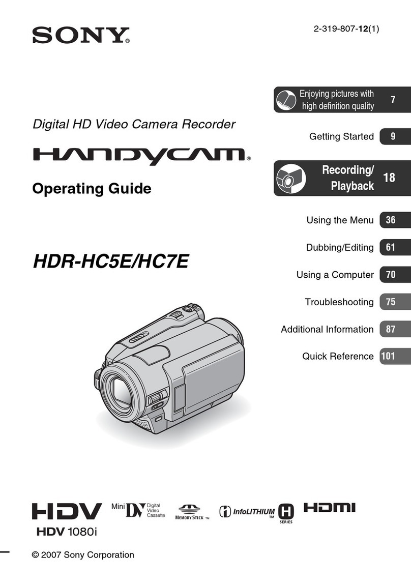 Sony Handycam HDR-HC5E User manual