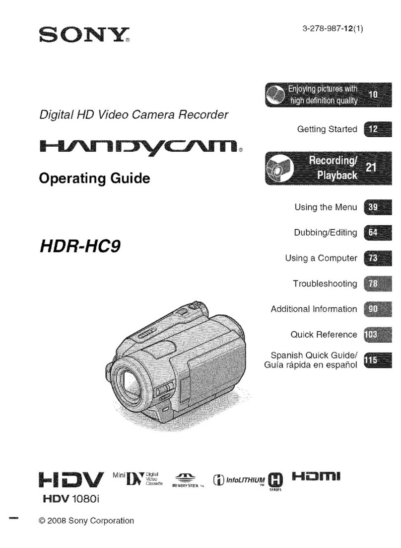 Sony Handycam HDR-HC9 User manual