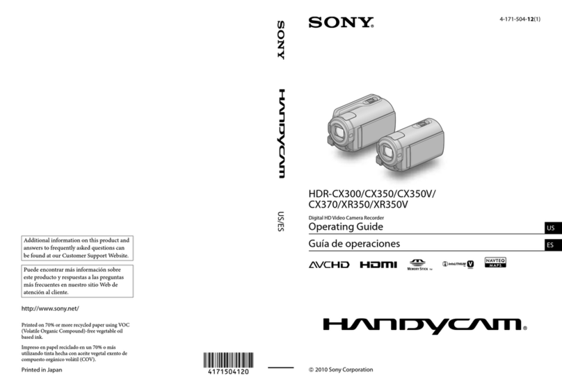 Sony Handycam HDR-CX350V User manual