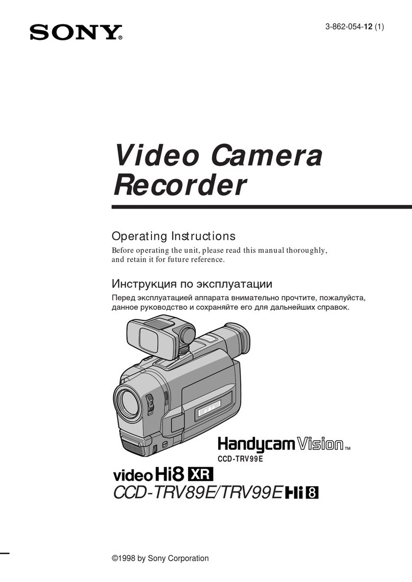 Sony Handycam Vision CCD-TRV89E operating instructions