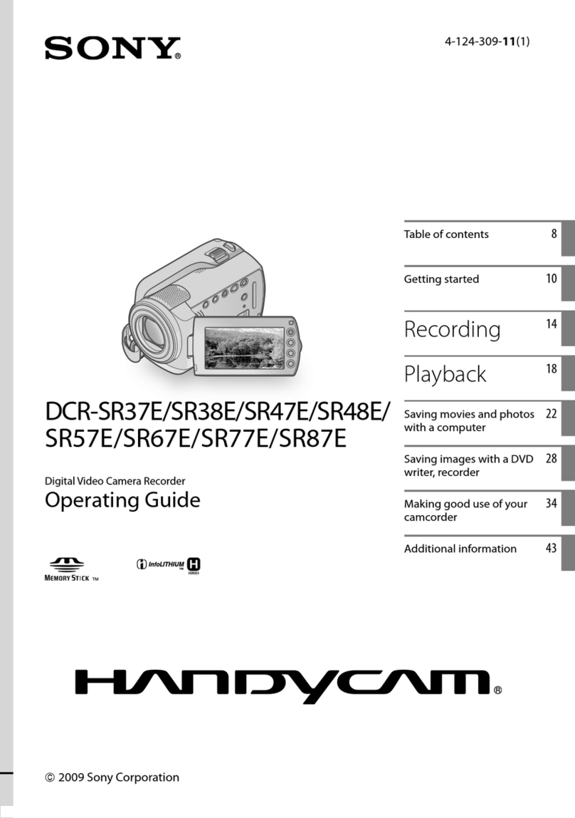 Sony HANDYCAM SR38E user manual