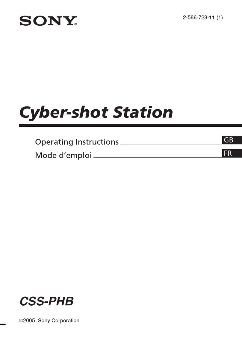 Sony CSS-PHB - Cybershot Station For DSCP200 Digital... User manual