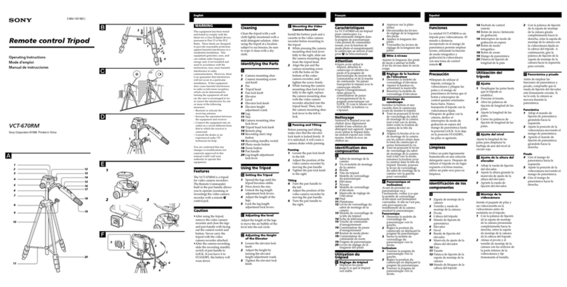 Sony VCT-670-RM User manual Sony VCT-670-RM User manual