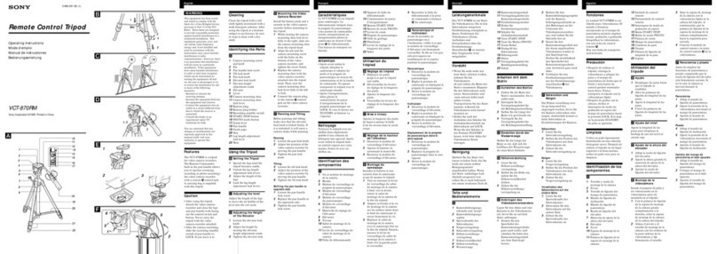Sony VCT-870RM operating instructions
