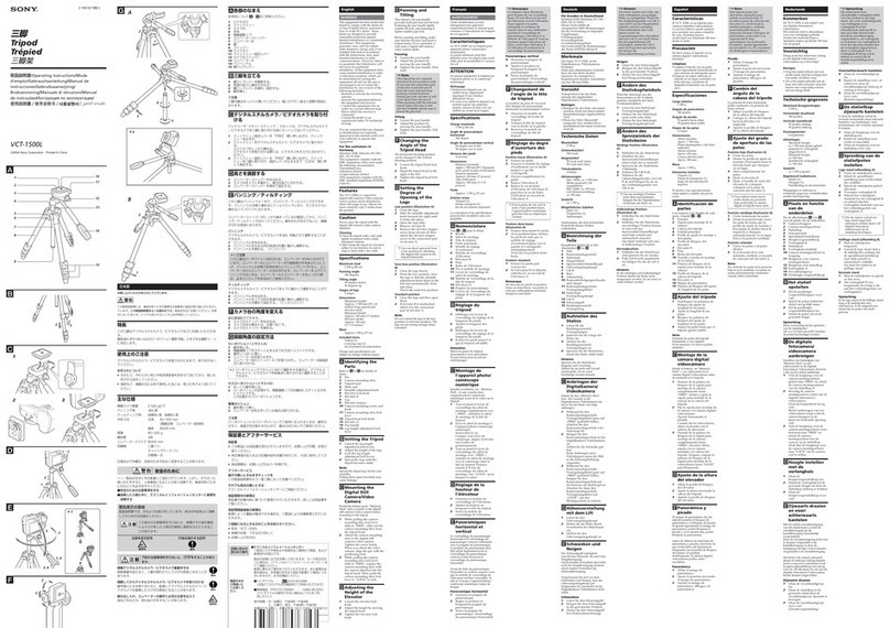 Sony VCT VCT-1500L operating instructions