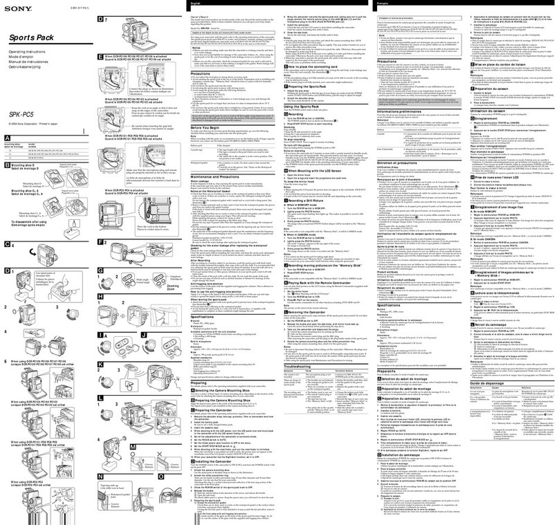 Sony SPK-PC5 User manual