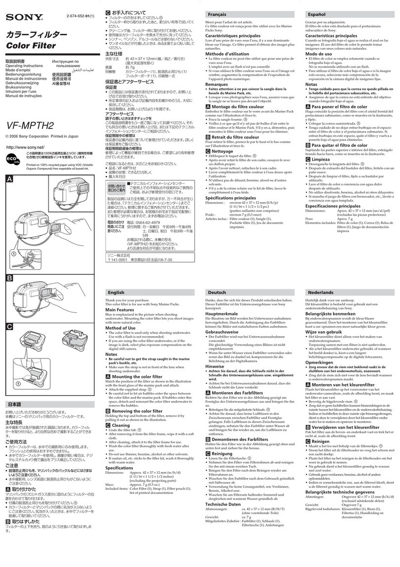 Sony VF MPTH2 User manual