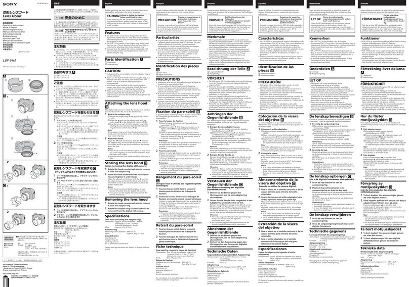 Sony LSF-VHA User manual