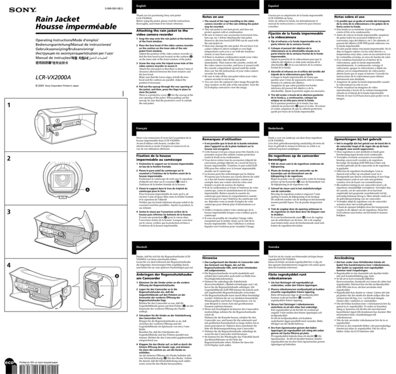 Sony LCR-VX2000A User manual