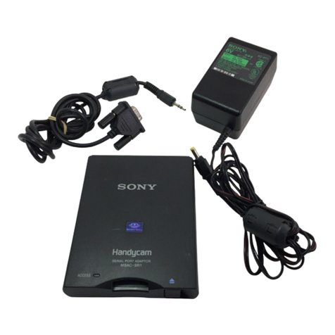 Sony MSAC-SR1 operating instructions