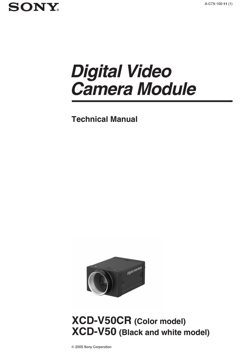 Sony XCD-V50 User manual Sony XCD-V50 User manual