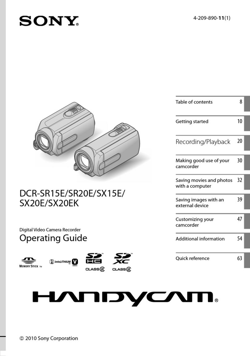 Sony Handycam DCR-SR15E User manual