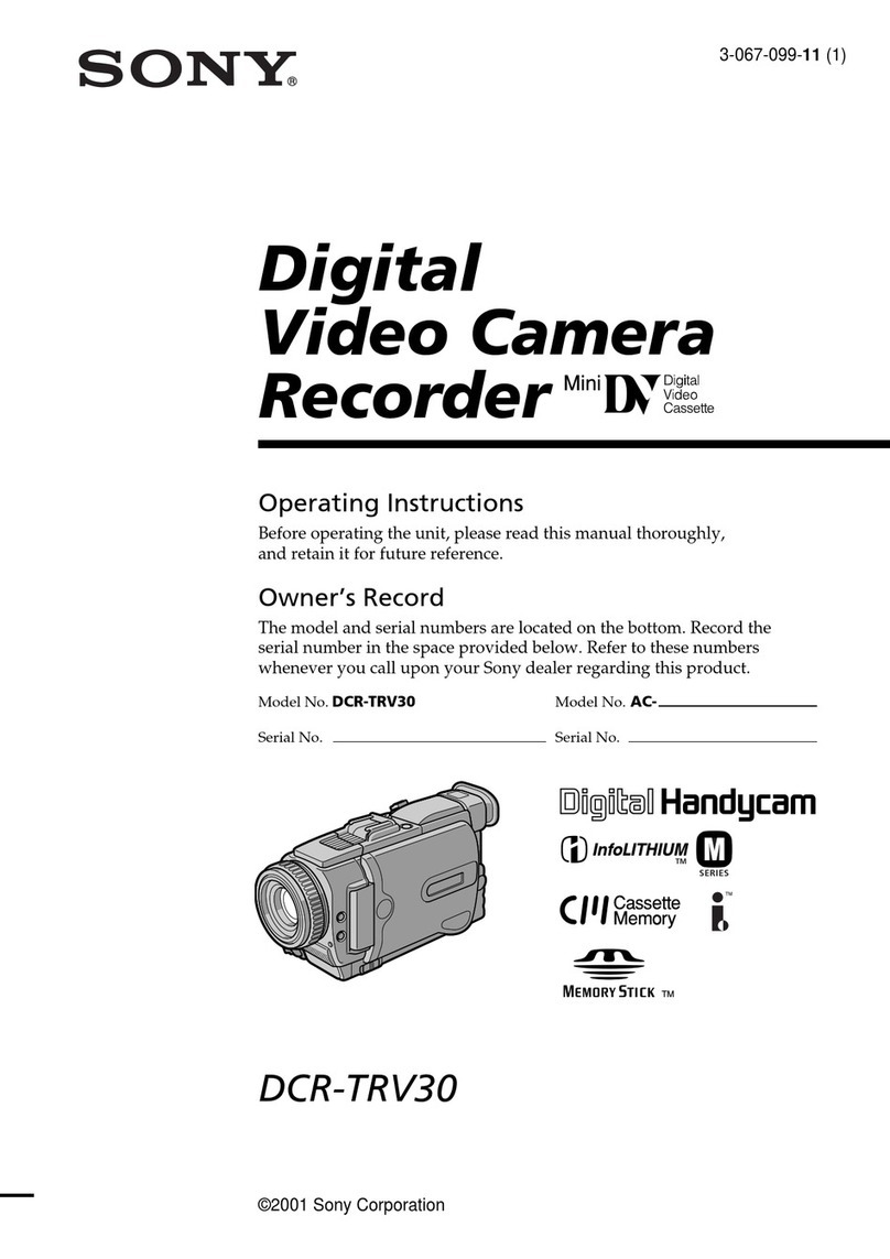 Sony DCR-TRV30 - Digital Video Camera Recorder User manual