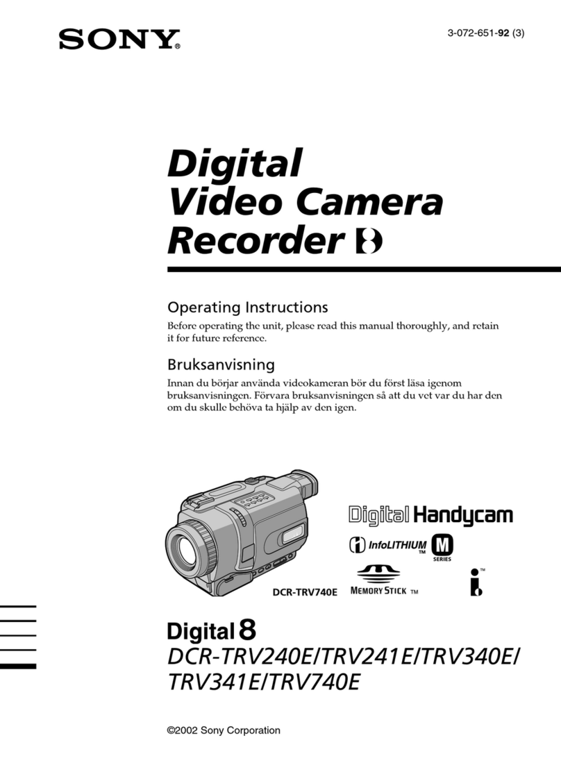 Sony Handycam DCR-TRV240E User manual