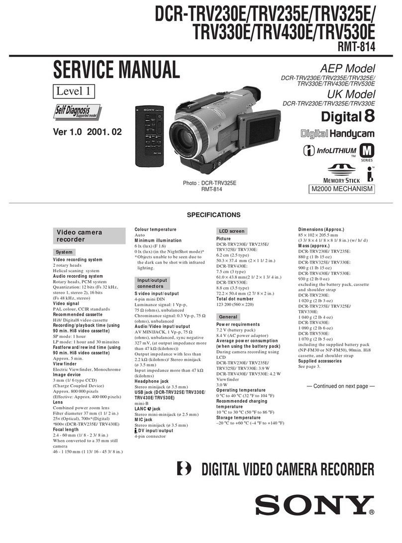 Sony Handycam DCR-TRV235E User manual