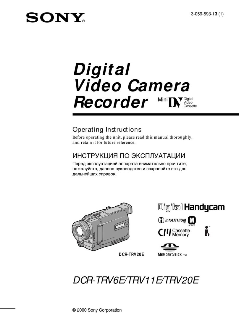 Sony Handycam DCR-TRV11E User manual Sony Handycam DCR-TRV11E User manual