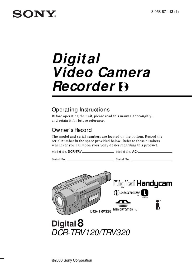 Sony Handycam DCR-TRV120 operating instructions
