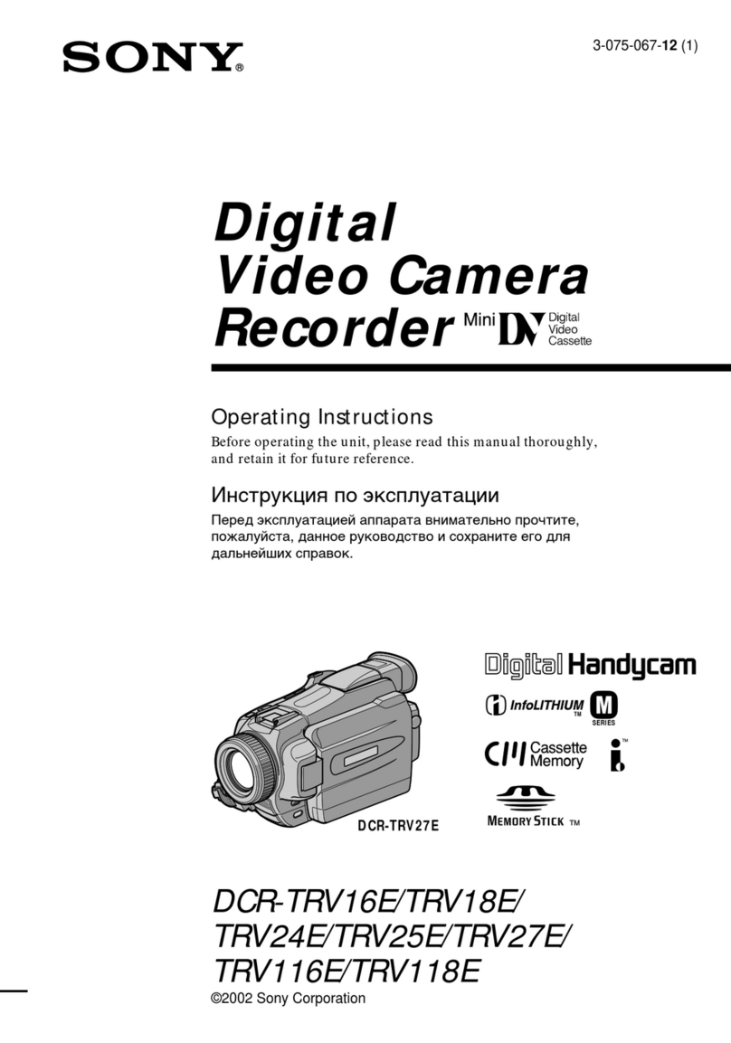 Sony DCR- TRV24E User manual