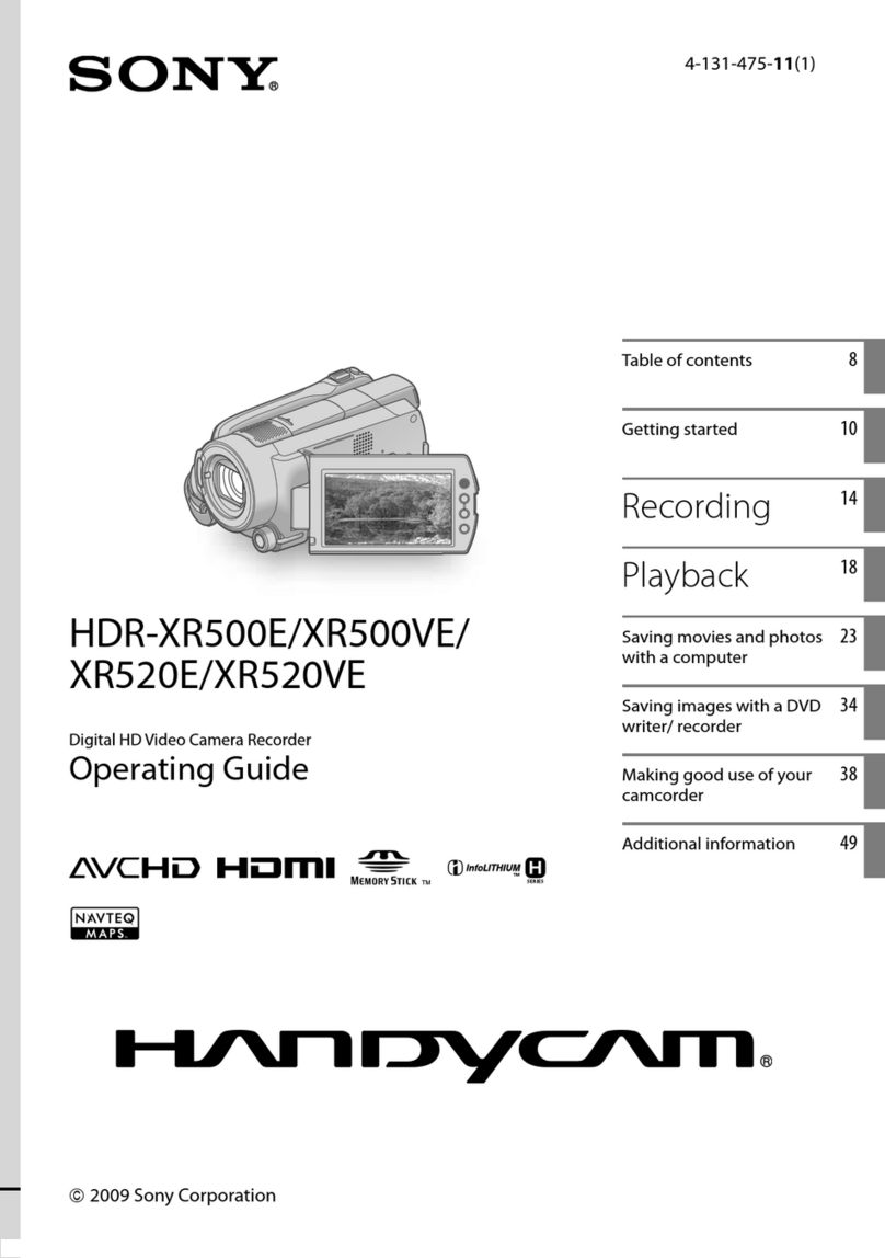 Sony HANDYCAM 4-131-475-11(1) User manual