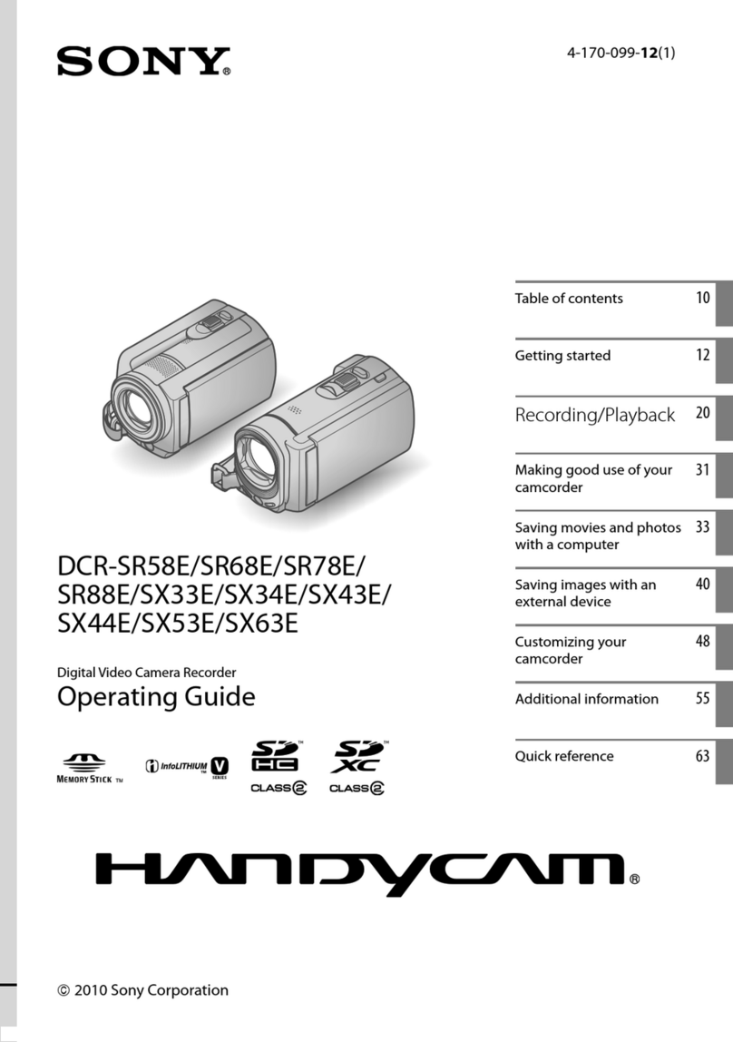 Sony HANDYCAM 4-170-099-12(1) User manual
