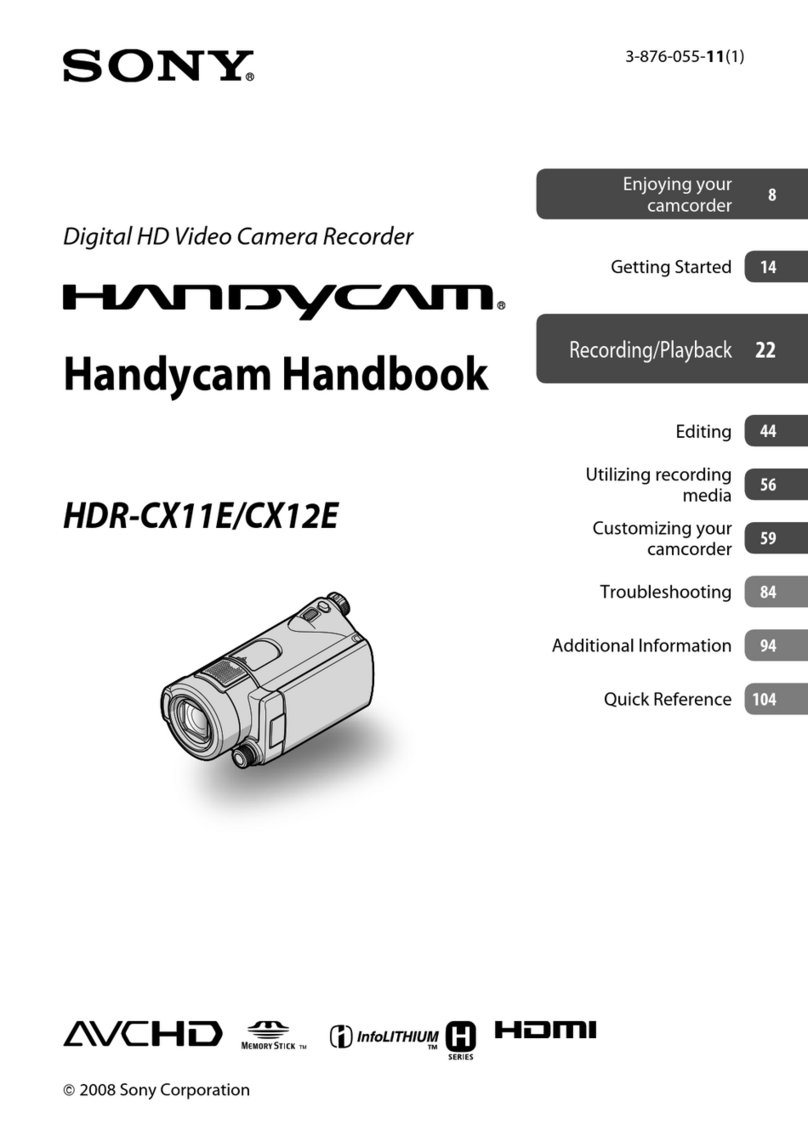 Sony Handycam 3-876-055-11(1) User manual