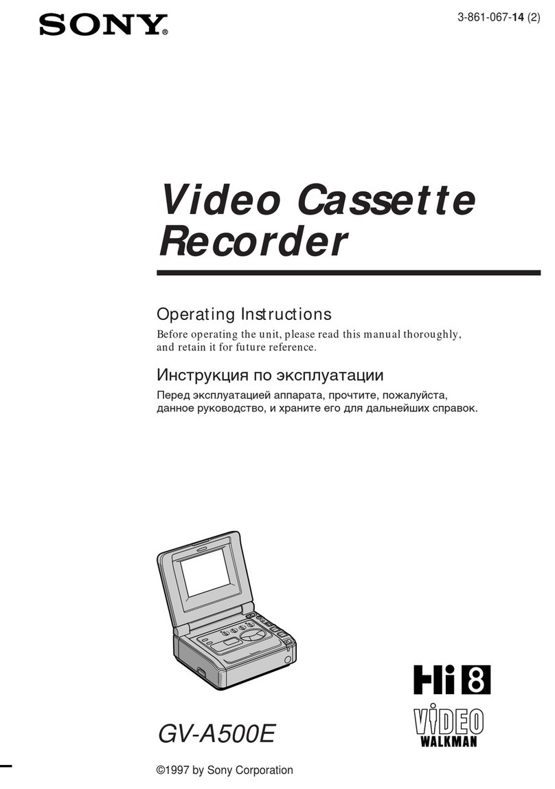 Sony GV-A500E operating instructions
