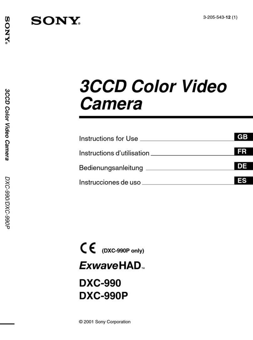 Sony ExwaveHAD DXC-990 Instructions for use