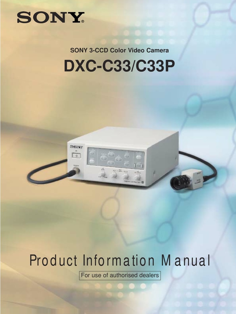 Sony ExwaveHAD DXC-C33 Dimensional drawing