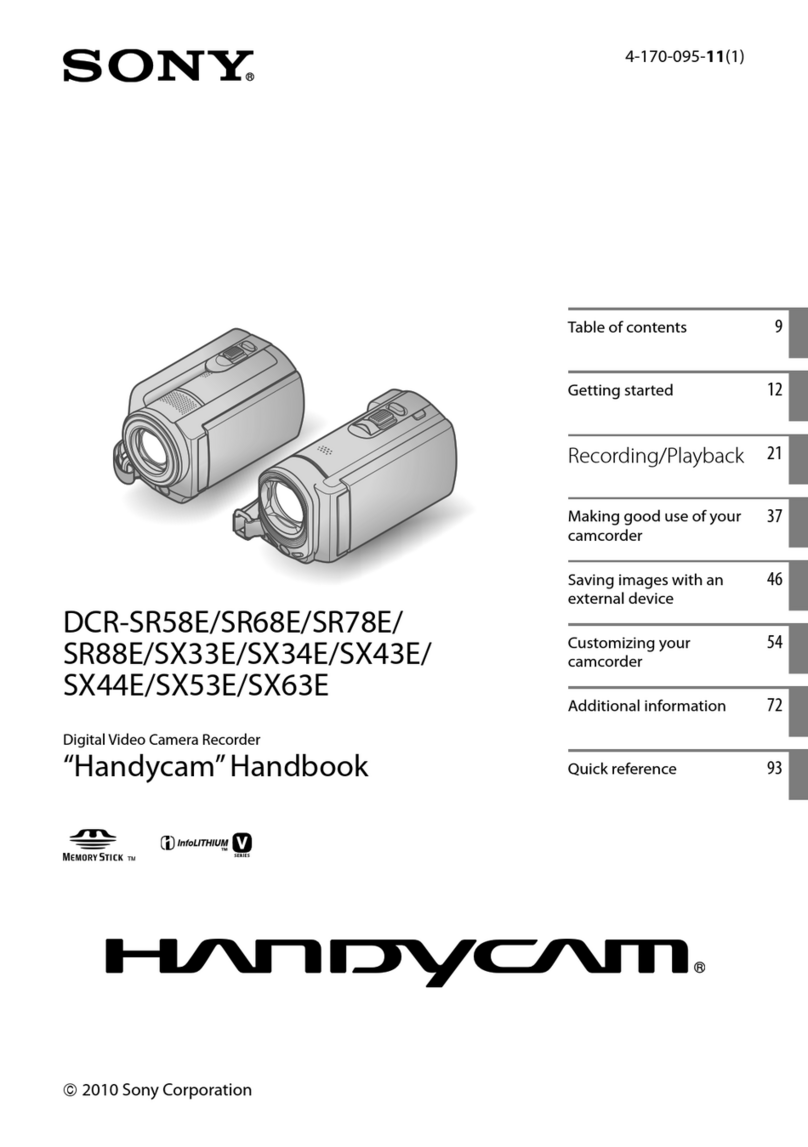 Sony Handycam 4-170-095-11(1) User manual