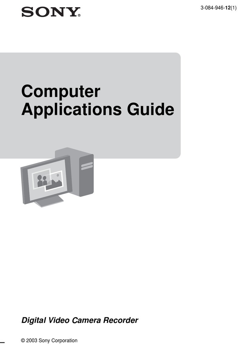 Sony Digital Video Camera Recorder User guide