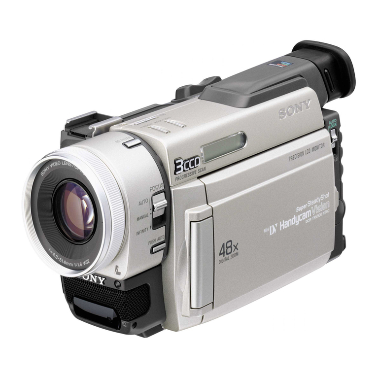 Sony DCRTRV900 - MiniDV Handycam Digital Video... operating instructions