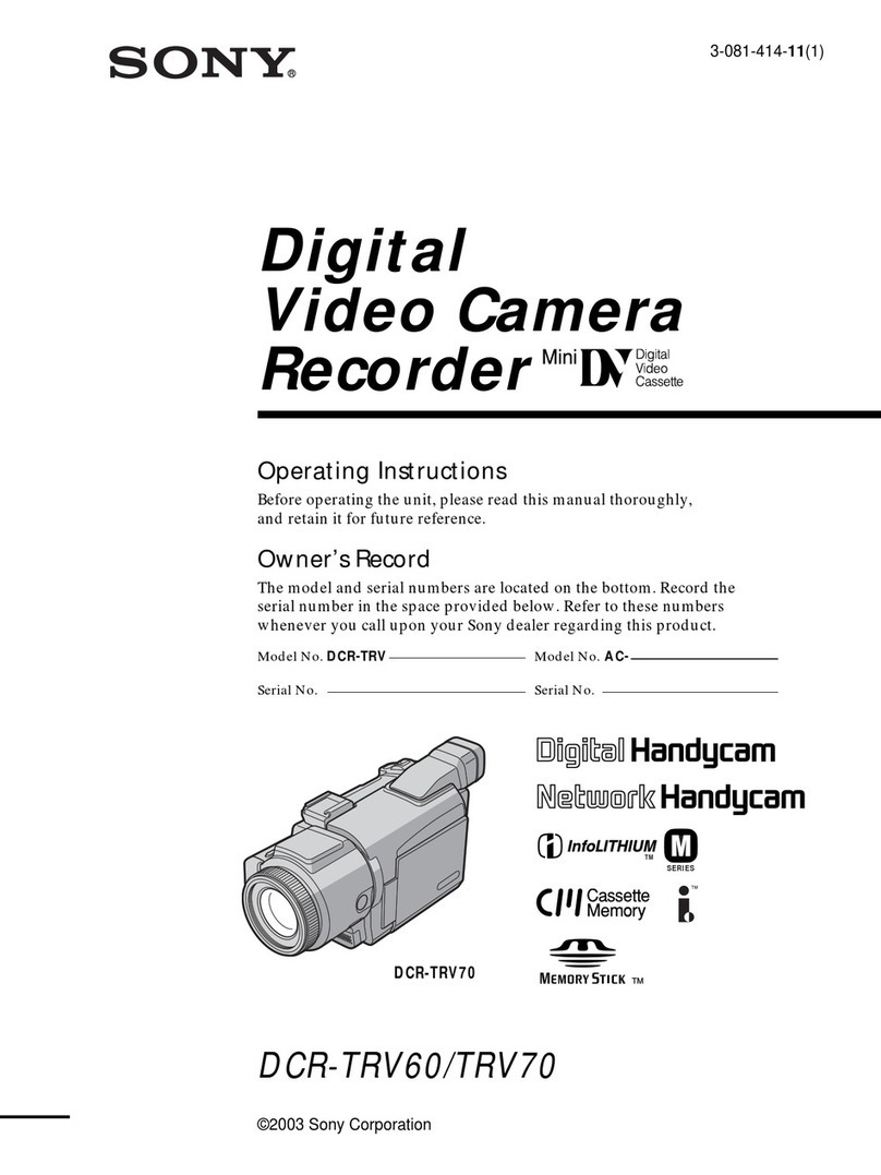 Sony Handycam DCR-TRV60 User manual