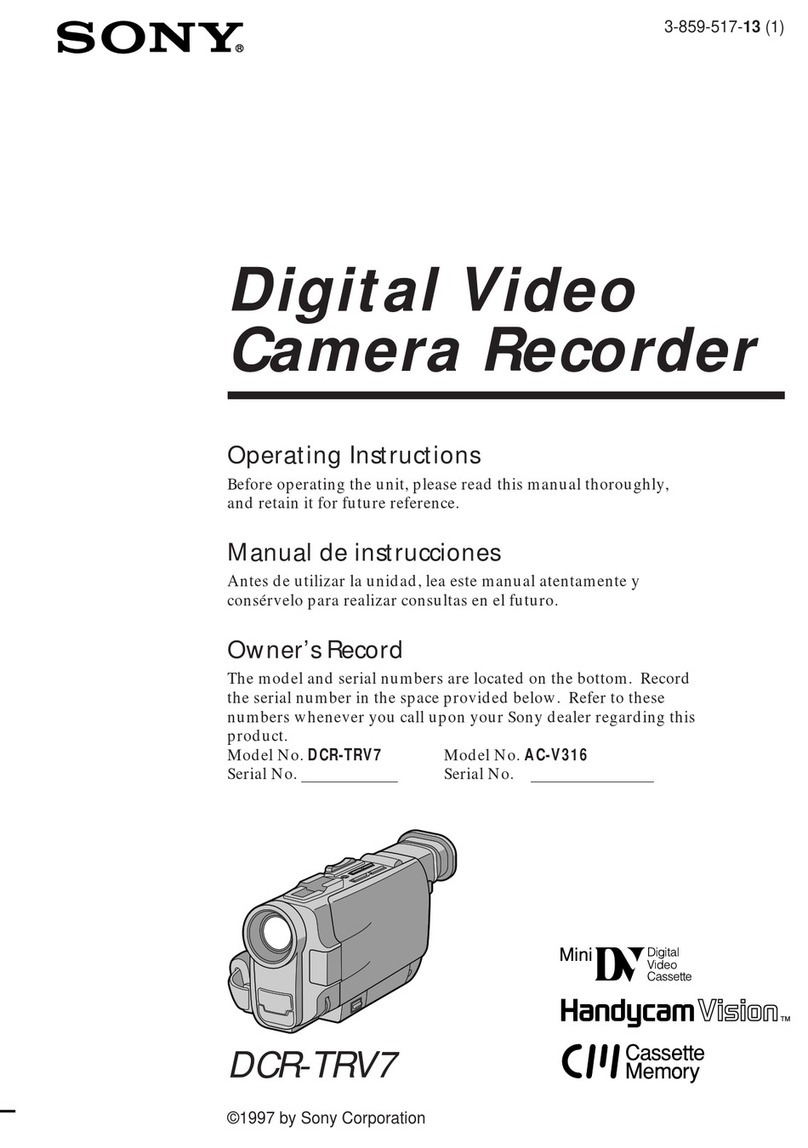 Sony DCR-TRV7   (English and Spanish) User manual