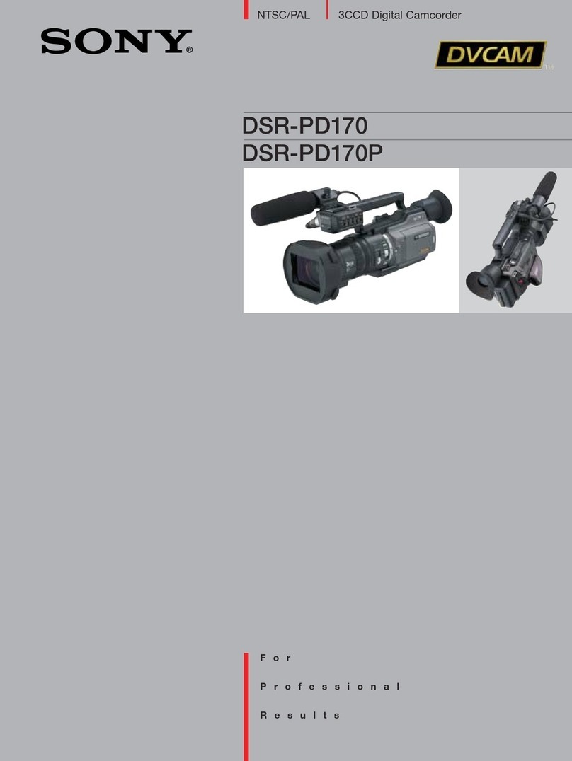 Sony DSR PD170 - Camcorder - 380 KP Brochure & specs