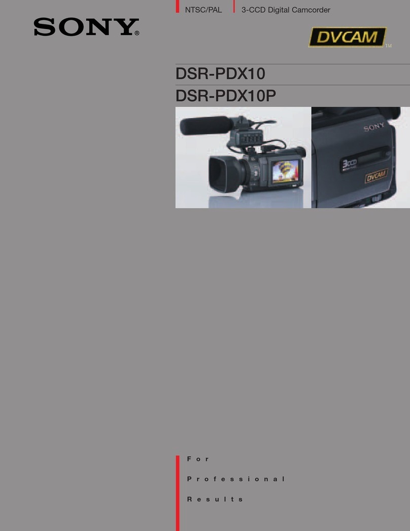 Sony DVCAM DSR-PDX10 User manual